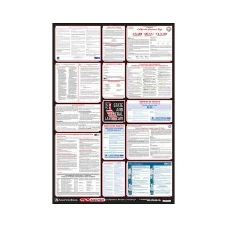 Accuform OSHA SAFETY POSTER COMBO STATE, PPG300CA PPG300CA